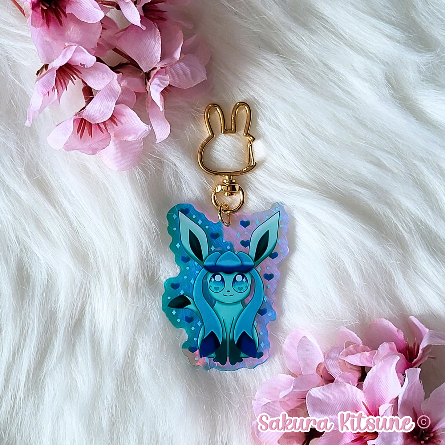 Ice Fox Acrylic Keychain