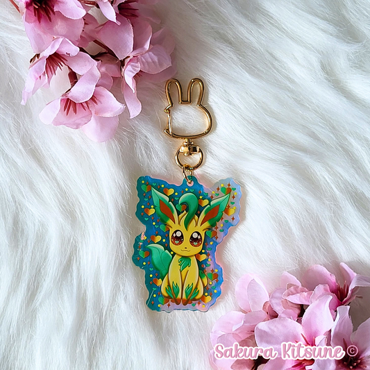 Grass Fox Acrylic Keychain