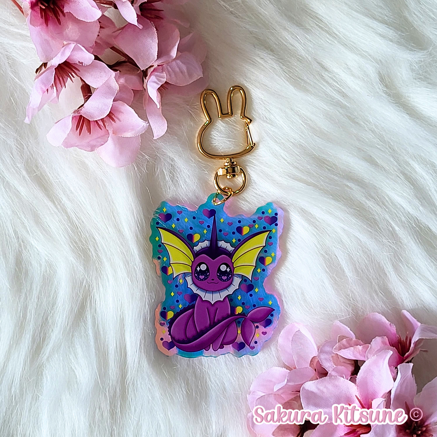 Water Fox Acrylic Keychain