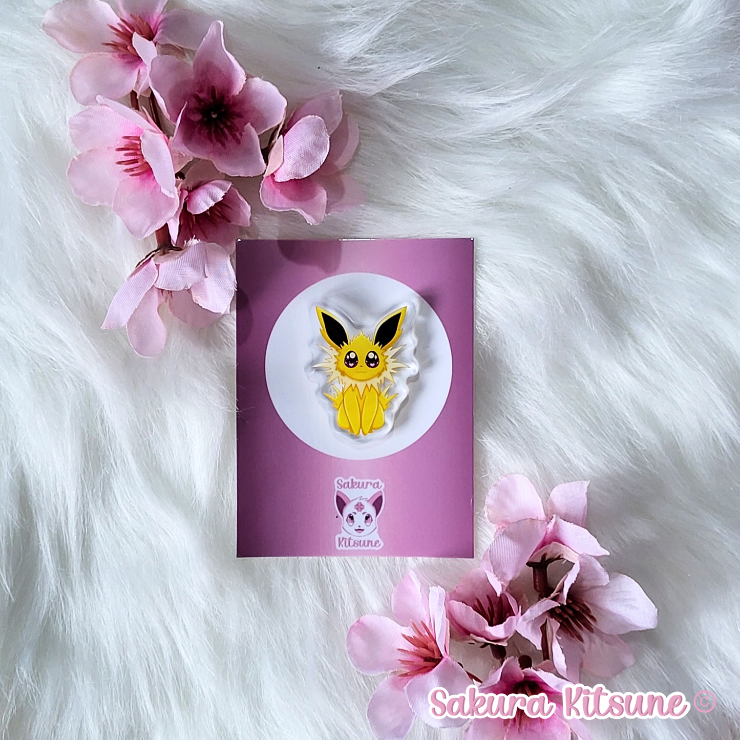 Electric Fox Acrylic Pin