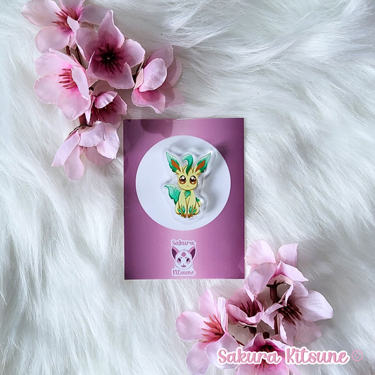 Grass Fox Acrylic Pin