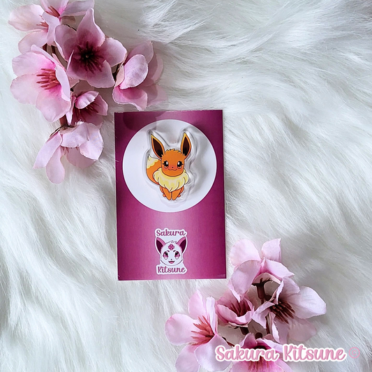 Evolving Fox Acrylic Pin