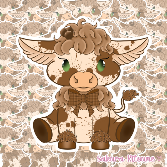 Chocolate Cow Vinyl Sticker