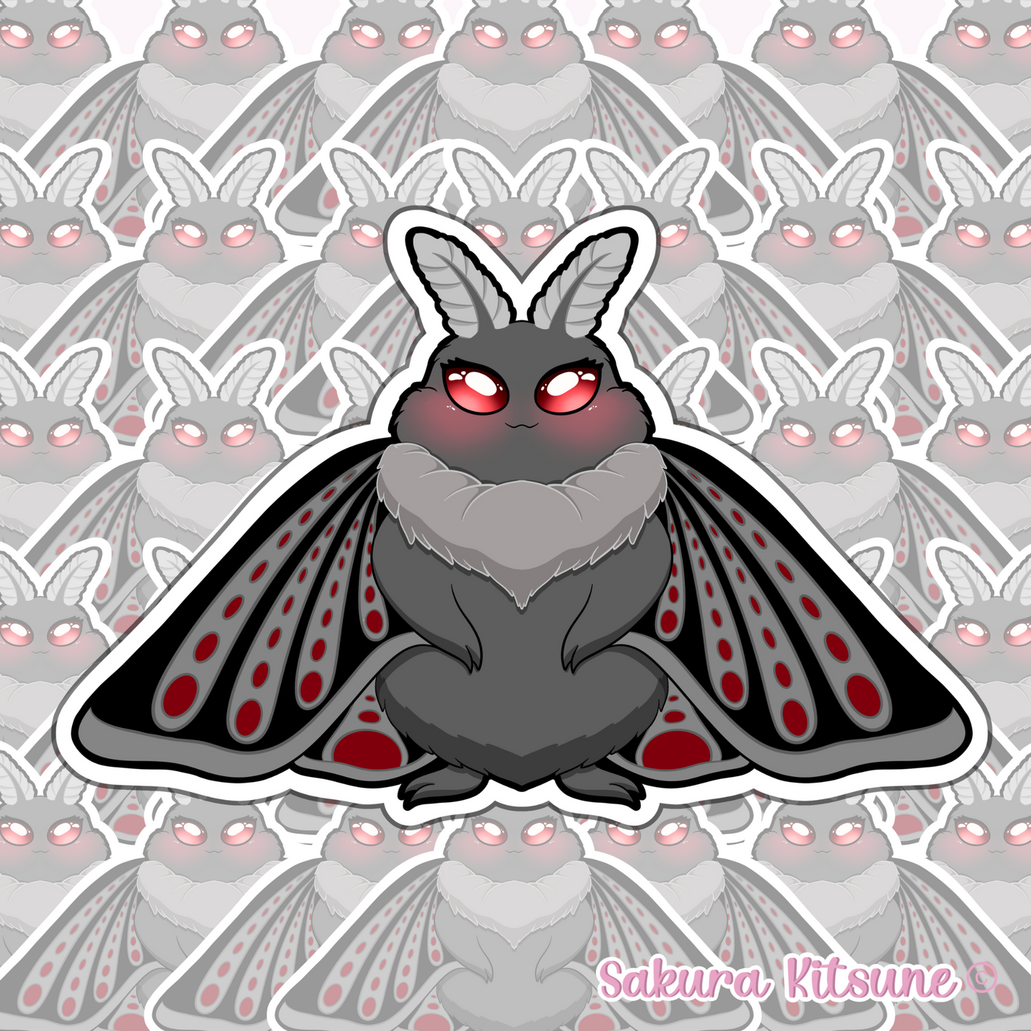 Cute Mothman Vinyl Sticker