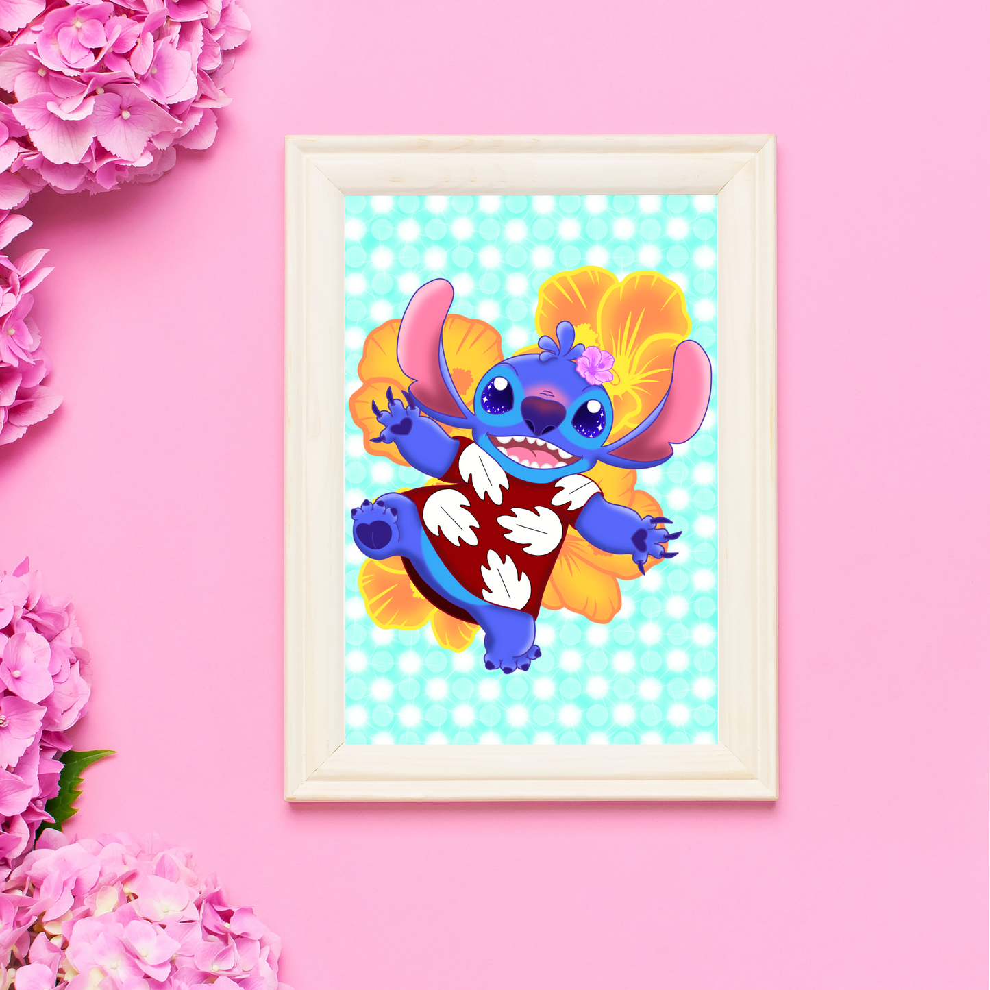 Cute Blue Creature in a dress Print 5x7