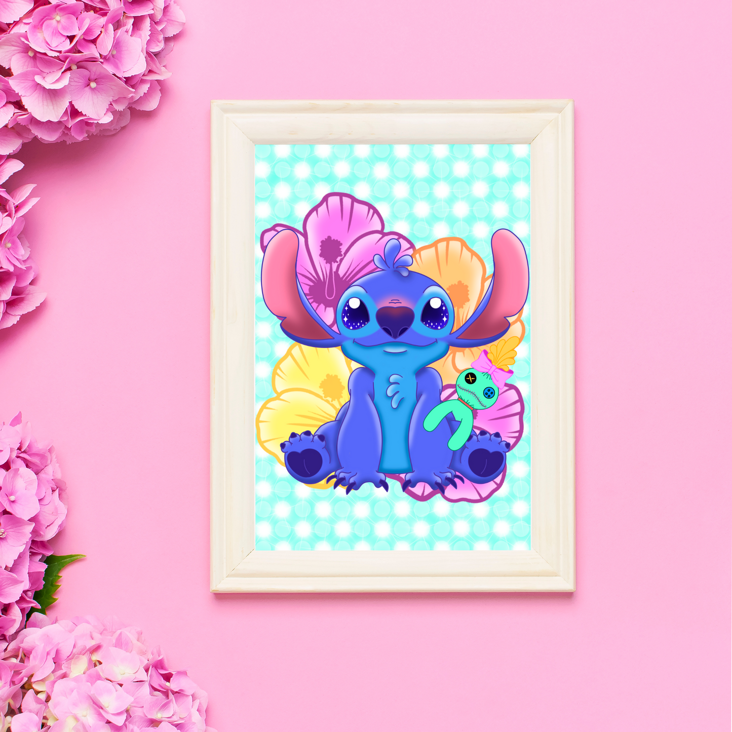 Cute Blue Creature Print 5x7