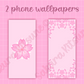 Cherry Blossom Phone Icons and Wallpaper set